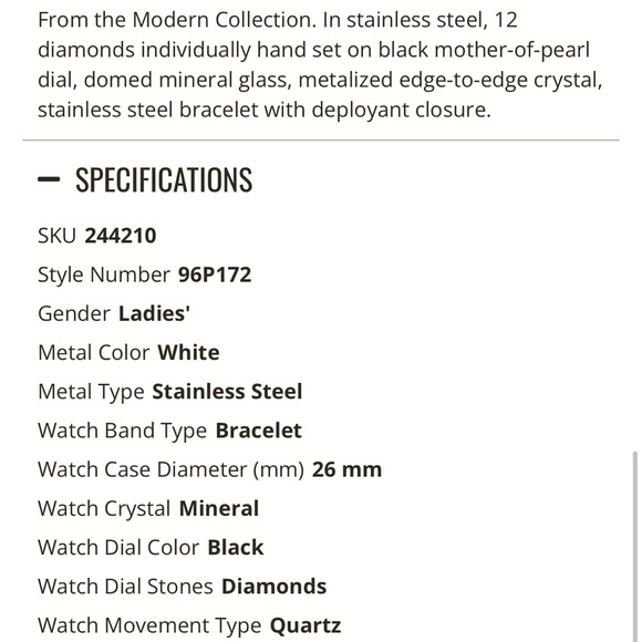 Bulova ladies watch - Picture 2 of 3